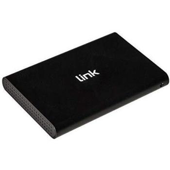 LINK Box Externa de Aluminio para Disco Duro SATA 2,5'' con Conector USB 3.1 Gen 2 tipo C Velocidad 10 Gbps