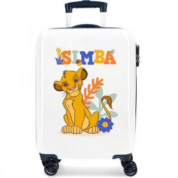 Maleta de cabina Simba Colors blanca y negra 38x55x20cm