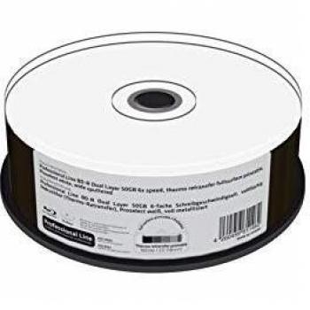 50GB, BD-R DL, confezione da 25 pz