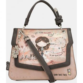 Bolso de solapa rosa