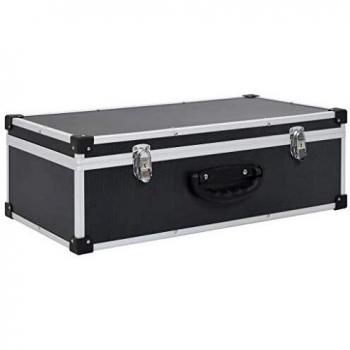 Custodia CD per 80 CD in Alluminio ABS Nero