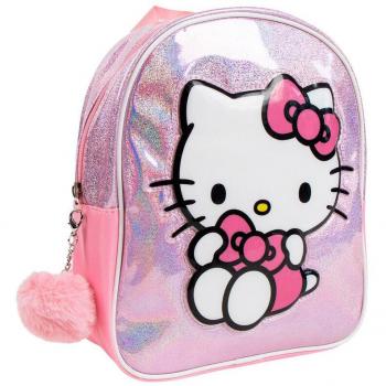 Mochila 3D Hello Kitty Rosa 31cm