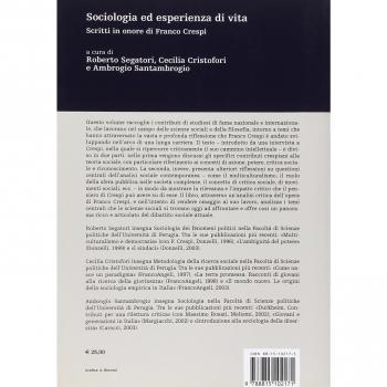 Sociologia ed esperienza di vita. Scritti in onore di Franco Crespi
