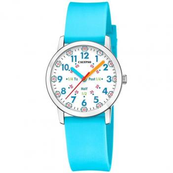 Reloj Calypso K5825/3 Blanco Correa De Caucho, Infantil