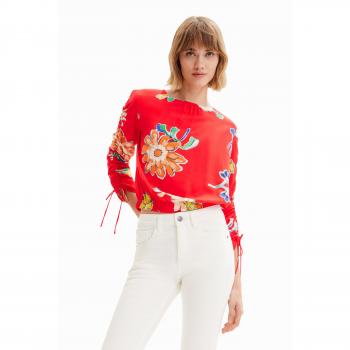 Desigual Blusa Roja 23SWBW25-3000 para Mujer