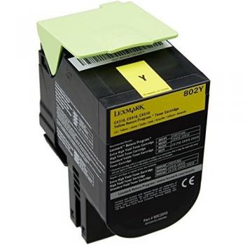 Cartuccia Toner Return Lexmark Gialla (80C20Y0, 802Y)