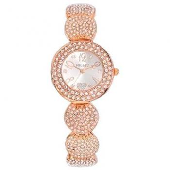 Traesio Reloj de Pulsera Sousou S6097 con Movimiento de Cuarzo y Acabado en Oro Rosa