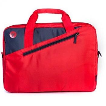 MONRAY Maletín Portátil 15,6' Bolsillo Ext. Rojo