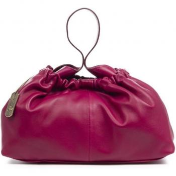 Bolso de mano Armeno de Firenze Artegiani en piel de cabra burdeos