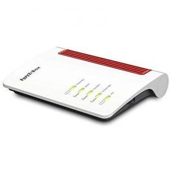 AVM FRITZ!Box 7530 High End WLAN AC+N Router DSL/VDSL, 866 Mbit/s (5 GHz)+400 Mbit/s (2.4 GHz), fino a 300 Mbit/s attraverso VDSL Supervectoring Snello35B, Base DECT, Media Server, [Versione Tedesca]