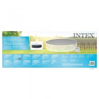 Cubrepiscinas Intex Burbuja Reforzada Gris Redondo 4,88 m