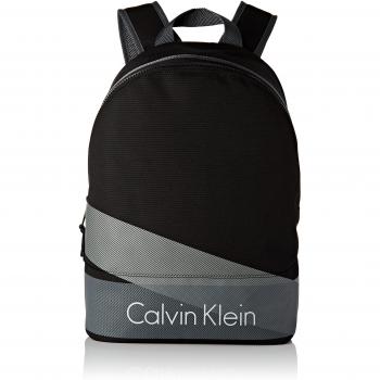 Calvin Klein COL3 Nylon Backpack, Bolsa para Hombre, Negro (Black), 15x43x21 cm (b x h x t)