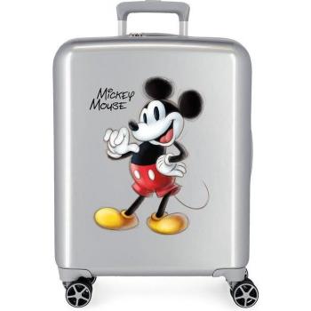 Maleta de cabina rígida Disney 100 Joyful Mickey 55 cm gris
