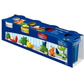 Plastilina Noris Junior de 130 gramos con 4 colores básicos (medidas aproximadas: 27x6x7 Cms)