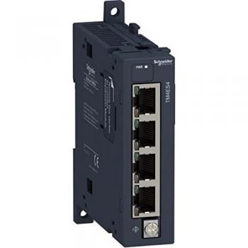 Modulo di Rete Schneider Electric TM4‑4 – Switch Ethernet per Domotica