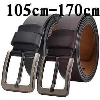 Cinturón de cuero genuino de diseño para hombre, 140-170 cm