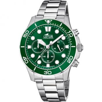 Reloj De Hombre Lotus Excellent Con Esfera Verde 18756/2