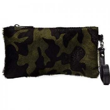 FIRENZE ARTEGIANI. Bolso Bandolera Fiorella Mujer Piel Auténtica Camuflaje