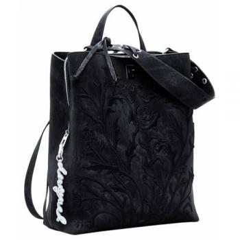 Mochila Desigual ROMEO FLORAL TOTAL BLACK para mujer