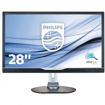 Philips 288P6LJEB Gaming Monitor 28 4K UHD 3840 x 2160 TN LED 1 ms Regolabile in Altezza Girevole Pivot Audio Integrato HDMI Display Port DVI VGA USB VESA Nero