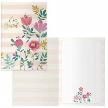 Tarjeta de Felicitación DOHE 11.5x17cm, Color Total, Película y Seco