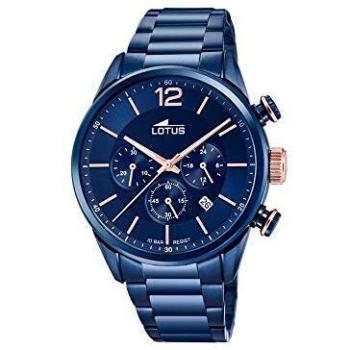 Lotus Reloj Cronógrafo para Hombre de Cuarzo con Correa en Acero Inoxidable 18680/2