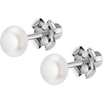 Pendientes Perla Time Road Ws00231/4 Plata, Infantil