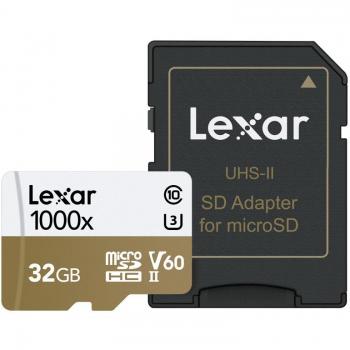 Lexar SDMI32GCE1000AAMZN Scheda Memoria 32GB Velocità Lettura 150MB/s Scrittura 60MB/s