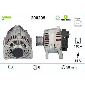 Alternador Valeo 200205