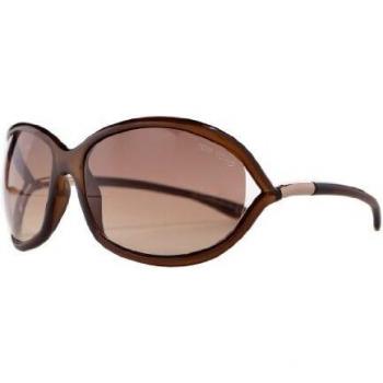 Tom Ford FT0008 692 61 gafas de sol, Negro (Color Marrone Grad), 61.0 para Mujer