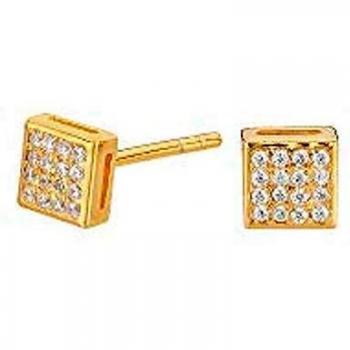 Pendientes BOT??n Cuadrado Oro ITEMPORALITY SEA-201-029-UU