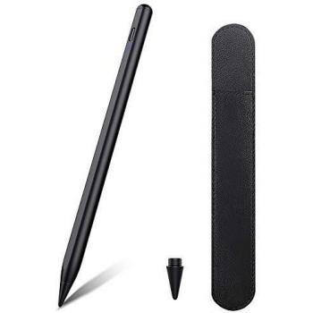 TIMOVO Stylus per iPad, iPad Pencil per iPad PRO 2021 11/12.9 pollici (2018-2021), iPad 8a gen, iPad 6/7a, iPad Air 3a/4a, iPad Mini 5a, punta aggiornata con palm rejection, penna magnetica, nero