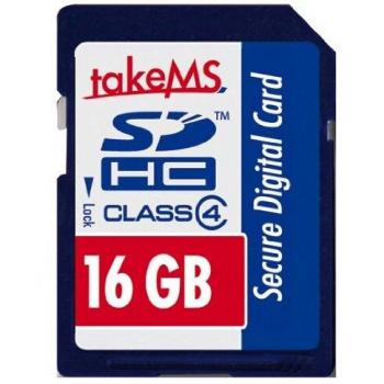 TakeMS 88630 SDHC 16GB Blu Class 4