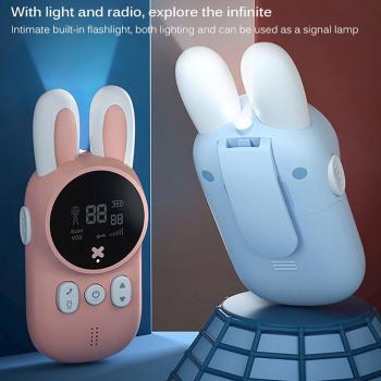 Walkie Talkie Inalámbrico Infantil con Linterna y Función de Habla