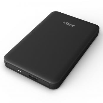AUKEY Case Esterno per Disco Rigido 2.5 SATA SSD HDD Hard Disk Drive Porta USB 3.0 Compatibile con i sistemi Windows e Mac ( Nero )