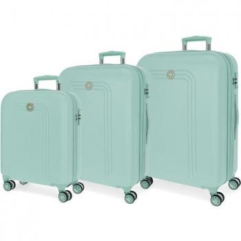 Movom. Juego de Maletas Riga Rígidas 55-70-80cm turquesa