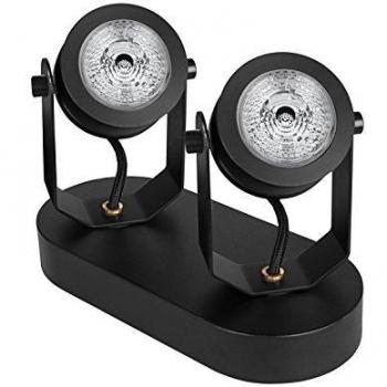 Luminaire decospot doppio con 2 punti LED GU10 700lm 6W inclusi