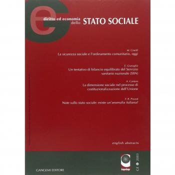 GE. Diritto ed economia dello Stato sociale (2003) (Vol. 6)
