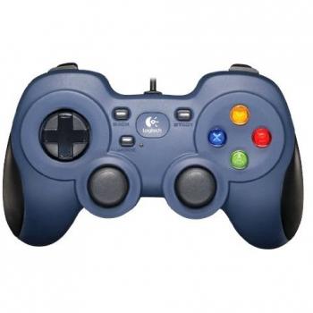 Logitech F310 Gamepad Cablato, Blu/Nnero