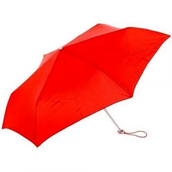 Samsonite Alu Drop Paraguas Manual Plano 3, Color Rojo (Tomate)