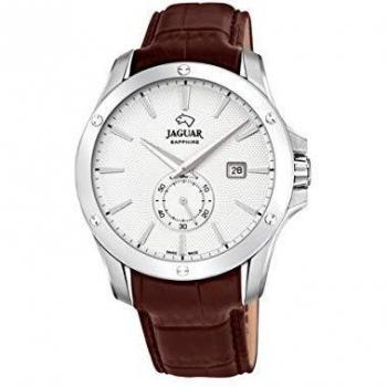 Reloj Jaguar J878/1 Acamar Plata Correa Piel Marrón