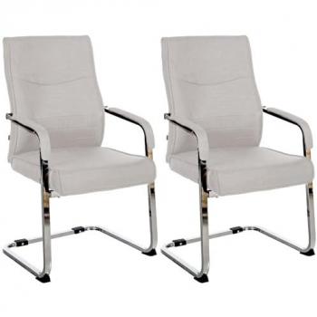 Set de 2 sillas Hobart Gris en Tela