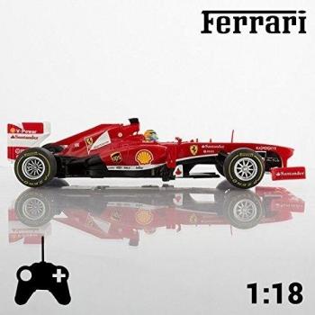 Coche teledirigido Ferrari F138, réplica a escala 1:18, funciona con pilas AA, disfruta de la fórmula 1 en casa