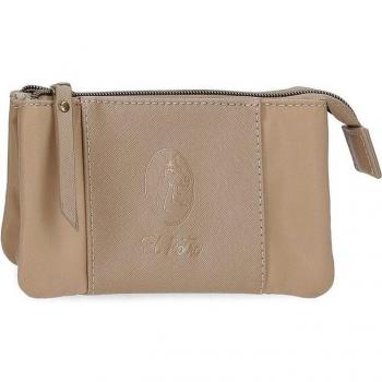 El Potro Monedero Tres Compartimentos Lana Beige