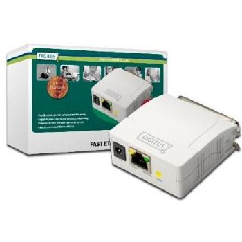 Digitus DN13001 Network Print Server with 1 RJ45 Port 10/100 Mbps for Parallel Centronics Printers 36 Pins