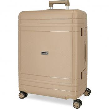 Movom. Maleta Mediana Rígida Beige