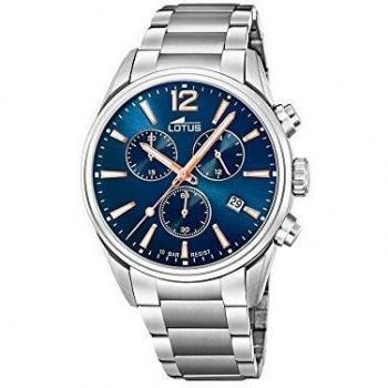 Reloj Lotus Chrono 18690/2 hombre azul acero