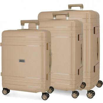 Movom. Juego de Maletas Dimension Rígidas beige 55-66-75cm