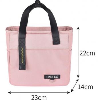 Bolsa Enfriadora de Tela Oxford Gruesa Impermeable con Forro PEVA, Caja de Hielo Aislante Térmico para Almuerzos Portátiles de Oficina