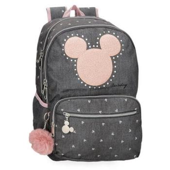 Mochila Escolar Disney Mickey Studs Negro